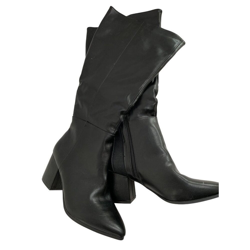 Lane Bryant Women's Dream Cloud Knee-High Boot 11W Black Wide Calf NWT 8771